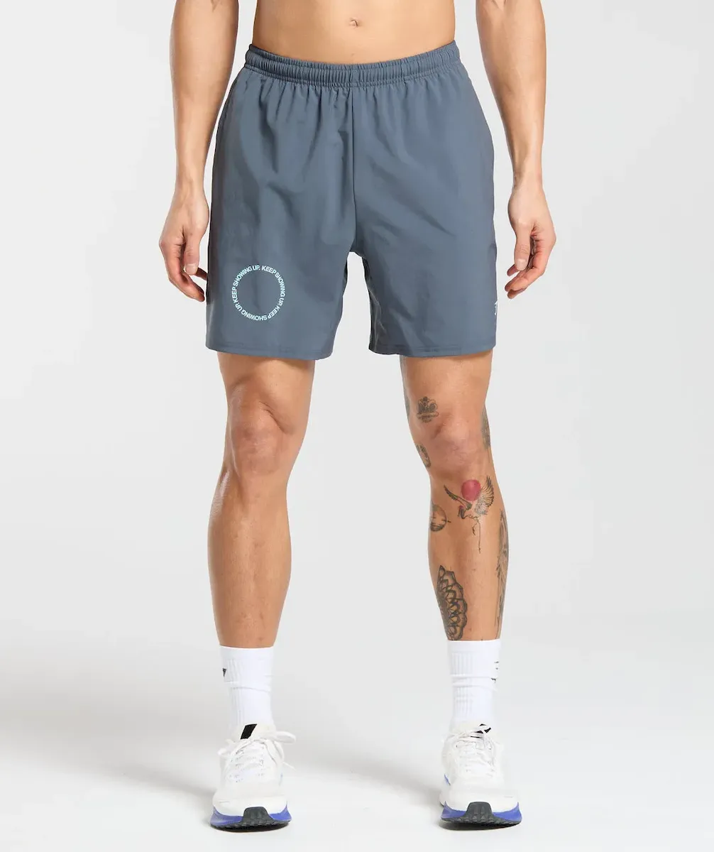 Keep Showing Up 7" Shorts