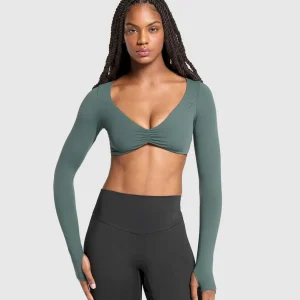 Ruched Long Sleeve Top
