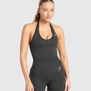 Vital Halter Neck Tank With Shelf